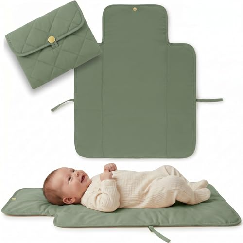 Portable Diaper Changing Pad - Soft and Easy to Clean Diaper Changing Mat for Babies - The Perfect Lightweight and Foldable Pad for Traveling