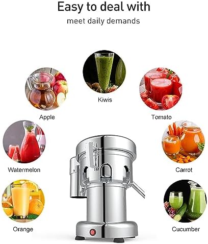 Extractor de Jugos Automático Acero Inoxidable 370W 220V para Uso Comercial miniatura 2