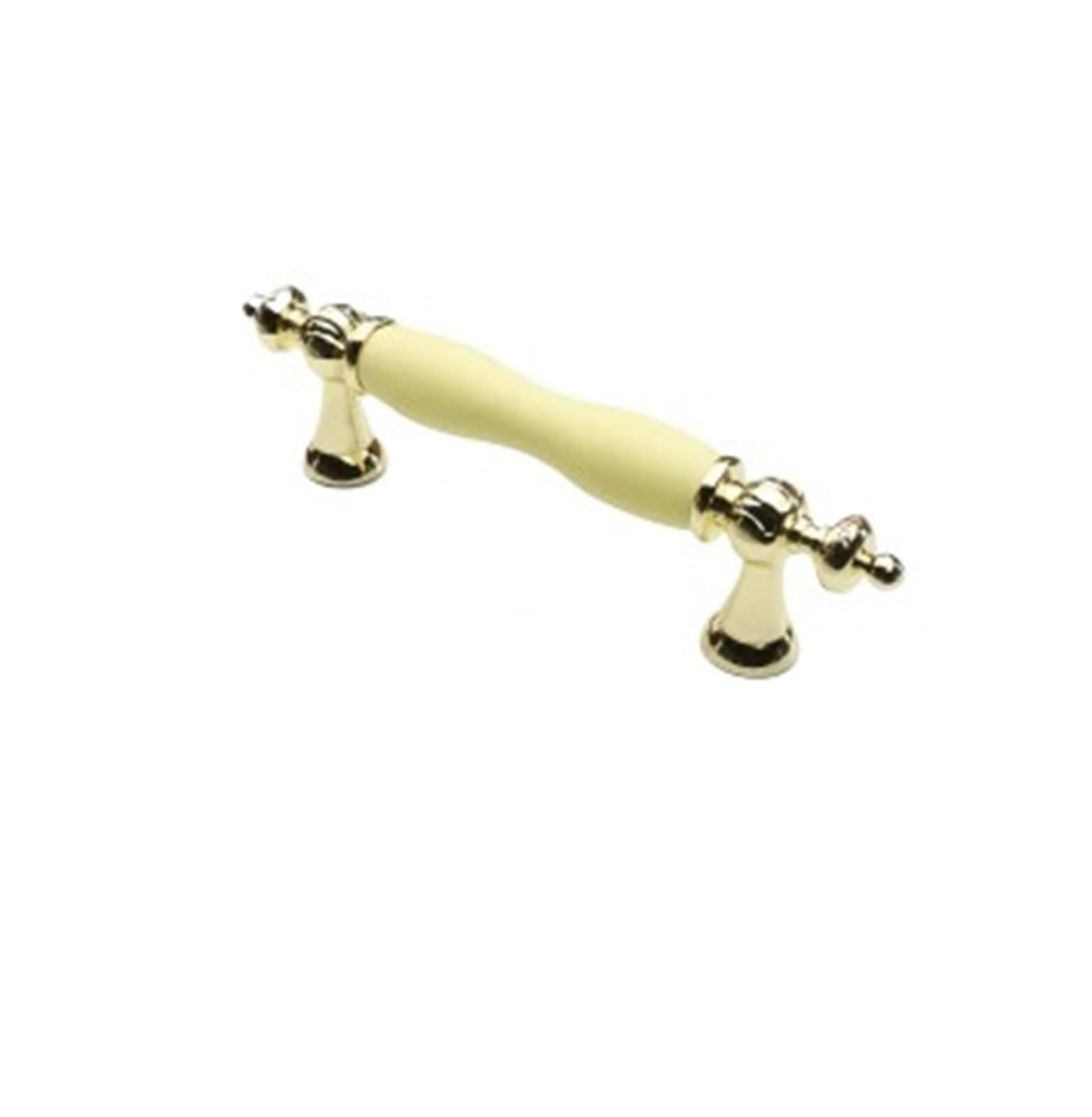 Kifsdlf Yellow-C96mm Ceramic Furniture Handle Golden Wardrobe Cabinet Handles Closet Door Knob Dressing Drawer Pull Hardware For Cupboard Wardrobes Furniture(Yellow-C96mm)