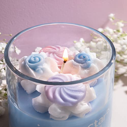 Coconut Wax Candle, Scented Candles, Candles For Home Scented, Candle Gift For Women, Best Friend, 50 Hours Burn, Fine Home Fragrance, Glass Jar Candles (Pinkberry/Cotton Candy/Fruit Smoothie) #TOP3