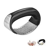 Itisyou にんにくつぶし器 ガーリックプレス 手動ニンニククラッシャー にんにく絞り器 多機能家庭用 ジンジャークラッシャー