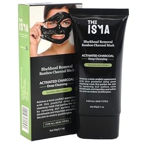 Charcoal Peel Off Face Masks, Black Blackhead Cleanser Purifying Mask, Blackhead Extractor, Blackhead Removal 60g