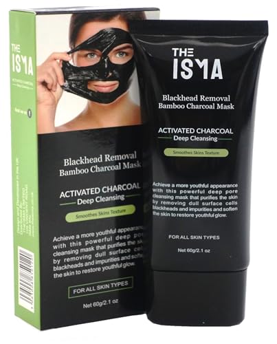 THE ISMA Charcoal Peel Off Face Masks Black Blackhead Cleanser Purifying Mask Blackhead Extractor Blackhead Removal 60g