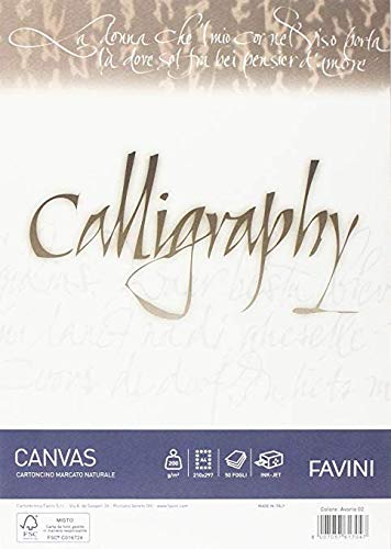 Favini. Carta Canvas A4 200 GR Avorio per