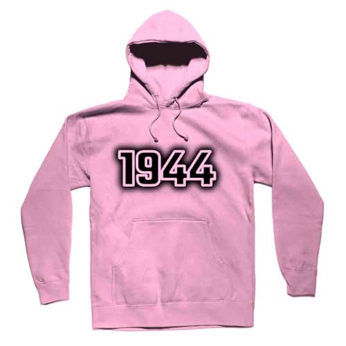 Hoodie 1944 unisexe aux finitions soignées et molleton rose premium