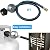 2 Feet Universal Gas Grill Regulator and 100lb Propane Tank Adapter Converts POL to QCC1 / Type 1 with Gauge Propane Hose Adapter