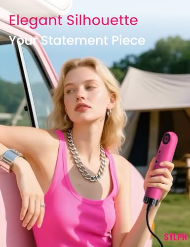 Image of SYLPH Mini High-Speed Hair Dryer, 110,000 RPM Fast Drying Portable Blow Dryer, 0.55lb Ultra-Lightweight, 200M Negative Ions & Smart Temp Control, Travel Hairdryer for Home, Gym & Hotel, Rose