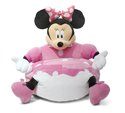 Idea Nuova Disney Minnie Mouse Figural Toddler Bean Bag Chair, Large