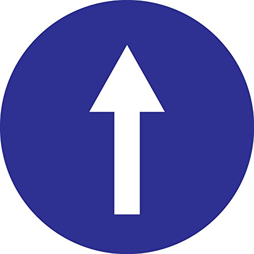 Autocollant Sens de Circulation obligatoire Cover