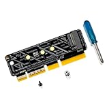 YIGZYCN Adaptador NVME PH4215-1U dedicado para servidor 1U NVME a PCIe 5.0 adaptador que mejora la estabilidad de transferencia de datos, tarjeta de expansión de escritorio
