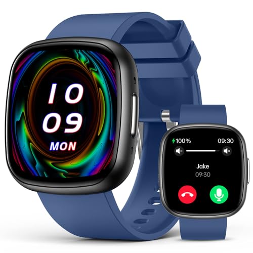 Smart Watch for Men Women,1.72" HD Touch Screen Fitness Tracker with Answer/Make Calls,IP68 Waterproof Heart Rate/Sleep/SpO2 Monitor, Pedometer, 100+ Sport Modes，Smartwatch for Android iPhon