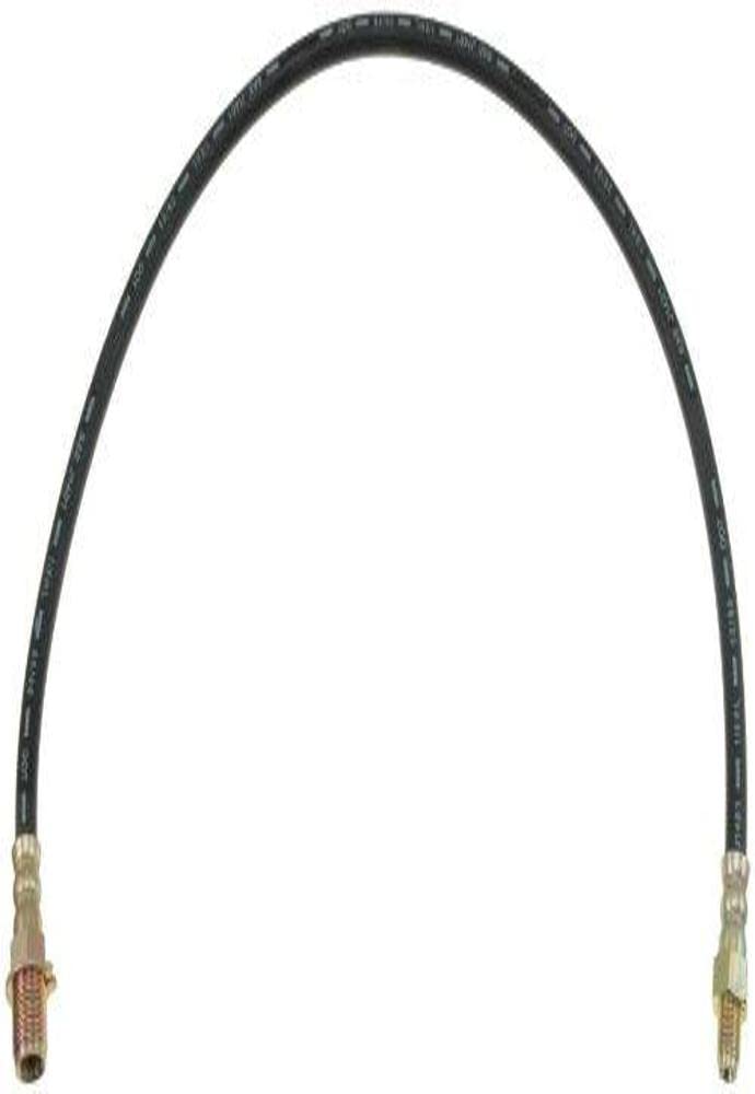 BRAKE HOSE - Brake Hydraulic Hose - Brake Line - Brake Hose - This automotive brake hydraulic hose was precision-engineered to match the fit, function and performance of the original brake hose on specific vehicles and positions to ensure safe, long-lasting durability as part of a complete brake repair. - International 1983-80 - DORMAN 28.2" Flexible Rubber Hydraulic Brake Hose for International - Dorman H38297: Brake Hydraulic Hose