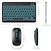 TECURS Bluetooth Keyboard and Mouse Combo for iPad - Rechargeable Wireless Keyboard & Mouse with 7-Color Backlit Compatible with iPad 10th/9th/8th Gen, iPad Pro/Air/Mini, iPhone15/14/13 Pro, Black