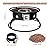ONLYFIRE OUTDOOR LIVING Propane Gas Fire Pit 22¡±, Portable Smokeless Fireplace with 12Ft Hose & Lava Rocks, FirePit for Patio Backyard Bonfire Camping RV Tailgating Beach Party, 55000BTU, #FP001