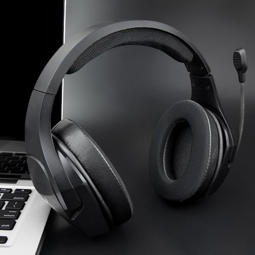 Image of SOULWIT Replacement Earpads for HyperX Cloud Stinger Core Wireless /CloudX Stinger Core (Wired /Wireless) /Cloud Stinger Core 7.1 Headsets, Ear Pads Cushions with High-Density Memory Foam - CG Black