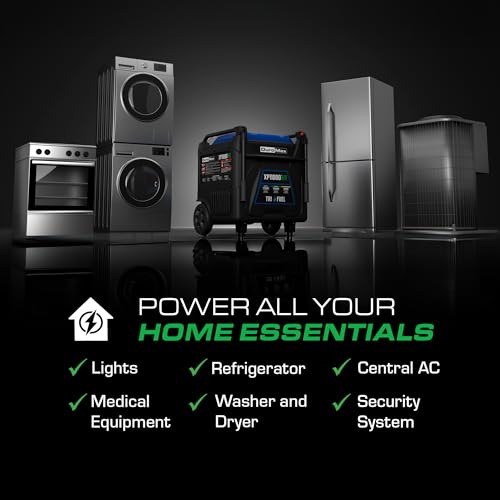 Image of DuroMax XP11000iHT 11,000-Watt Tri Fuel Portable Digital Inverter Generator - Gas, Propane & Natural Gas, Remote Electric Start, Whole Home Power Backup, Transfer Switch Ready, RV & Emergency Ready