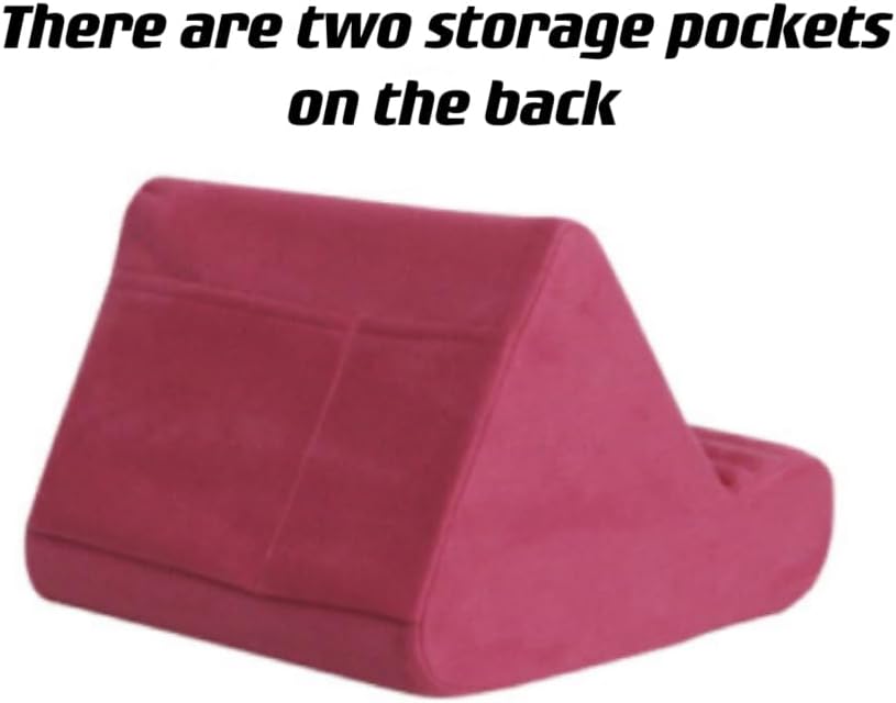 Miniatura 4 de Soporte de almohada para tablet, adecuado para rodillas, camas y mesas. Base acolchada para tablet con bolsillo y soporte para lápiz capacitivo