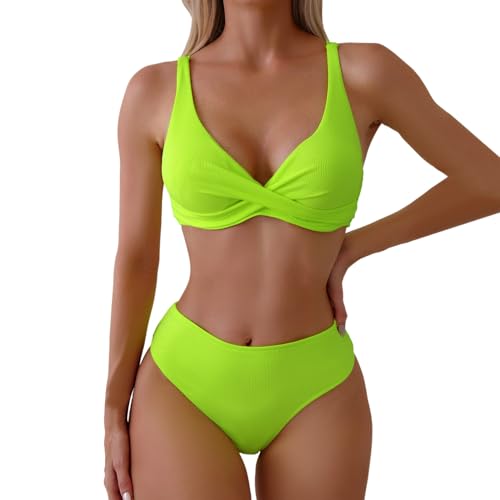 Genérico Traje de Baño de Mujer, Bragas y Lencería de Cuello V Baño de Rayas de Pozo Fino Traje de Baños Bikini Sexy Surf al Aire Libre Bañador Ropa de Mujer Adecuada para Natacion