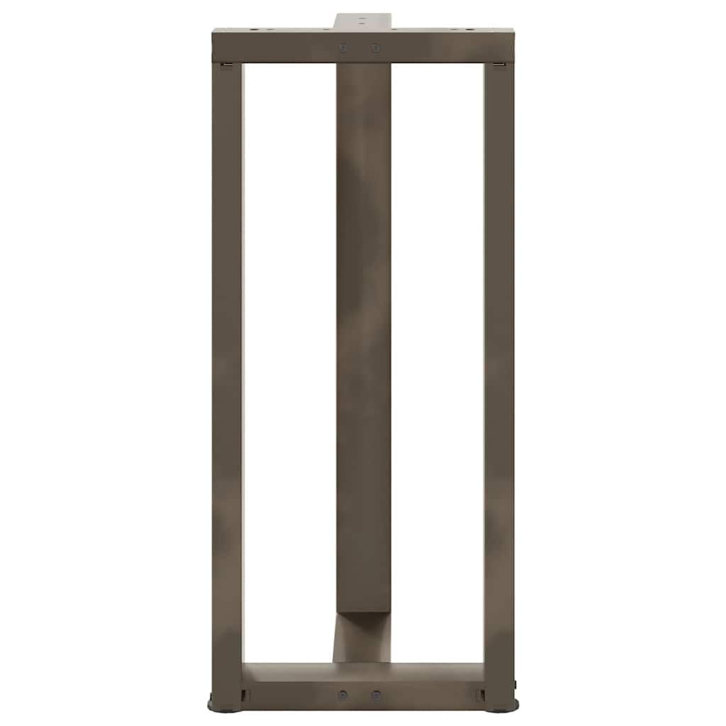 Generisch Gambe per tavolo a T, 2 pezzi, in acciaio, 50 x 35 x 91 cm