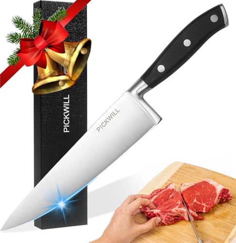PICKWILL Chef Knife, 8 Inch Professional Kitchen Knife