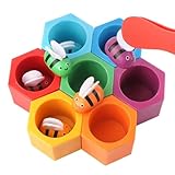 [Améliore la motricité motrice] En exerçant les mouvements des mains, laissant votre enfant mettre son abeille dans la ruche à travers le clip, les jouets Honey Bee Toys for Kids renforcent les muscles des mains et des doigts des enfants, ce qui est utile pour apprendre à saisir le stylo, en faisant les doigts de votre enfant sont plus flexibles.