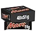 Price comparison product image Mars Bars, Chocolate and Nougat Bars Bulk Box, 48 Packs of 51 g