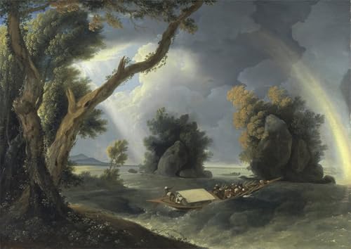 Tableaux peinture sur toile reproduction d'art de paysage maritime format 60x90