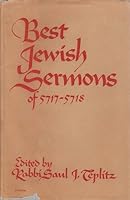 Best Jewish Sermons of 5723-5724 B000IAJWHO Book Cover