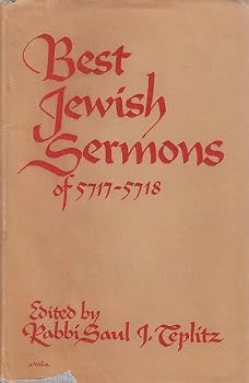Hardcover Best Jewish Sermons of 5723-5724 Book
