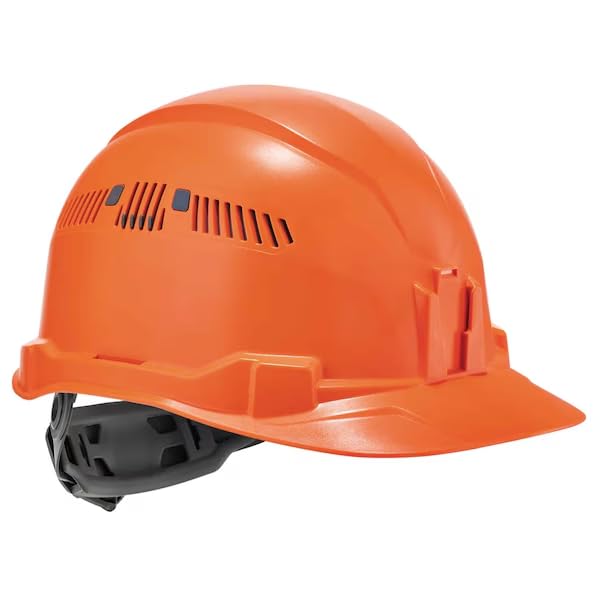 Orange Class C Hard Hat Cap Style Vented, Mfr: 8972-A
