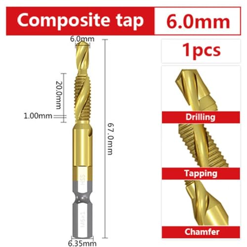 Taraud composite résolvant les ruptures de taraudage machine M3 M8
