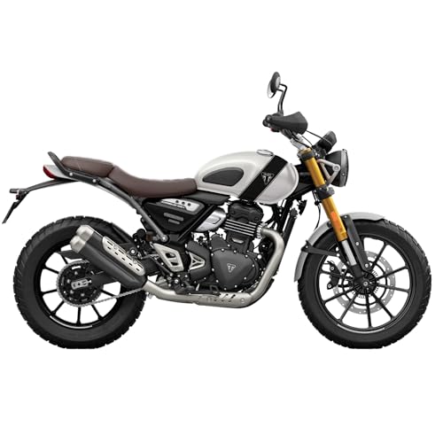 Image of TRIUMPH Scrambler 400 X Bike Pearl Metallic White Booking for Ex-Showroom Price