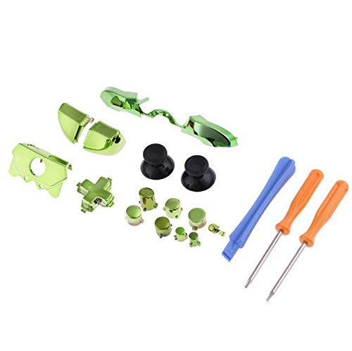 Image of for Xbox One Elite Replacement Full Buttons Bumper Triggers T6 T8 Screwfor Xbox One Controller with 3.5mm Jack (Chrome Green)