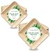Palm Leaf Disposable Plates, 10 inch and 8 inch, 50 Count Party Pack. Compostable and Biodegradable. 1