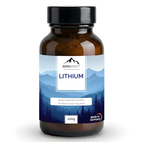 100g bergkraft hochreines Lithium Pulver für die Aquaristik | laborgeprüft | 99 99% - höchste Orotate-Reinheit am Markt