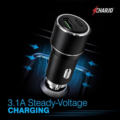Image of 125W Fast Charging Car Charger, Dual Output 100W QC + 45W PD Type C Car Adapter, Quick Charging Compatible with All Cars for iPhone & Android Smartphone,Smartwatch,Earbud,Power Bank (Black)