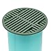 NDS 20, 8-Inch Round Grate, Connects to 6-Inch Spee-D® Basin, 6-Inch Drain Pipes and Fittings, for Small Lawns, Landscaping and Patios, Plastic, Green