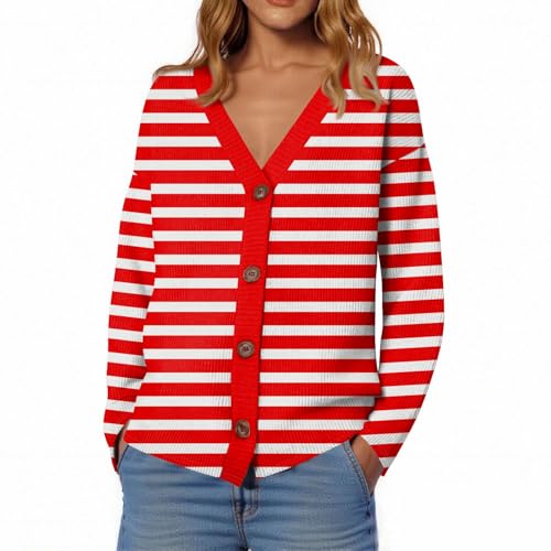 GOFULY Womens Cardigan Sweaters Lightweight Button Up V Neck Knit Cardigans Sweater Fall Floral Print Long Sleeve Y2K Clothes