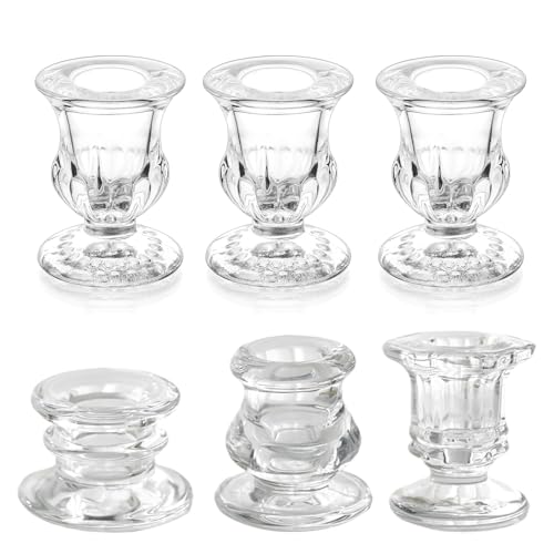 candlestick holders glass