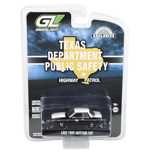 Modelo a escala 1:64 Mustang SSP 1982 Greenlight miniatura 6