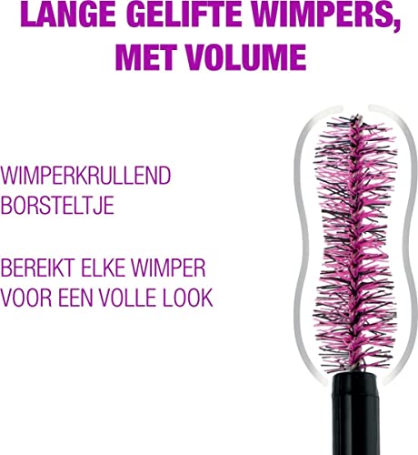 Maybelline New York - Mascara Effet Faux Cils - The Falsies Lash Lift - Teinte : Noir, 9,6 ml