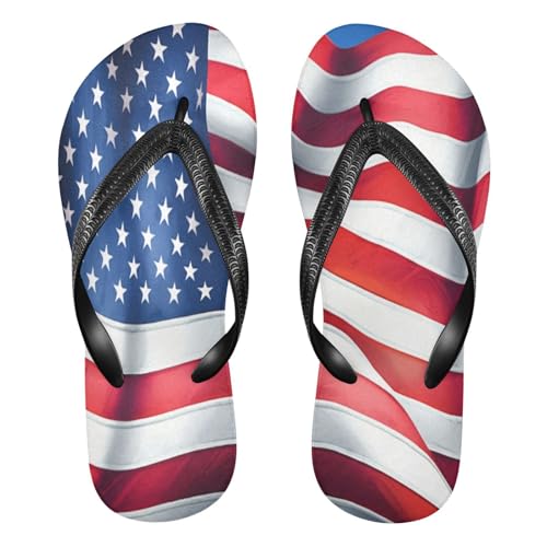 STAYTOP American Flag Flip Flops Sandals of Men's & Women's,Sandals Beach Slippers Shower Slides