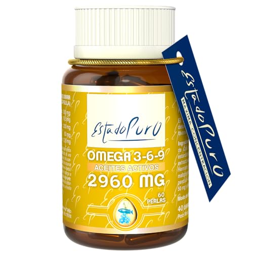 Omega 3 6 9 Cápsulas Estado Puro | Combinación Premium de Aceites de Pescado, Borraja y Lino | Apoyo Integral para el Corazón, Cerebro y Piel | No GMO, 60 Perlas | TONGlL