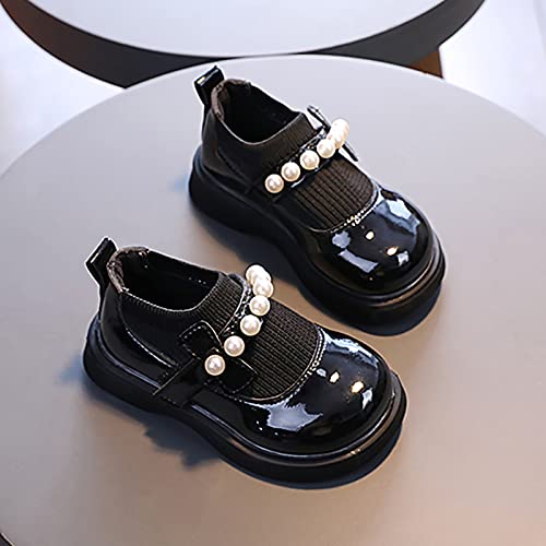 Bridesmaids Shoes Glitter Ballet Flats Flats Comfortable Girls Dress Shoes Baby Girls Infant Lace Floral Mary Jane Black #TOP1