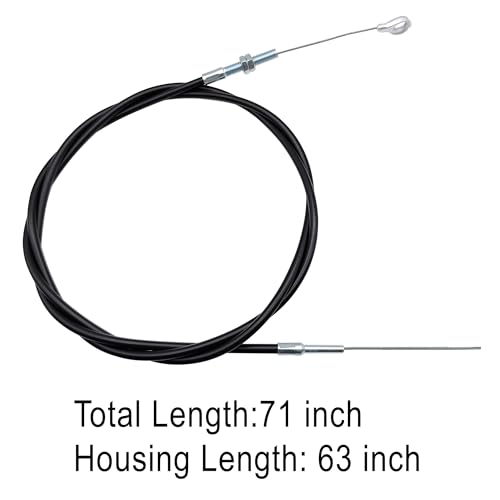 Image of Strongthium 71 Inch 8252-1390 Go Kart Throttle Cable | for Predator 212 196 cc GX160 GX200 5.5 6.5hp Manco Kandi Yerf Dog Go Cart Buggy Parts Accelerator (Adjustable Length)