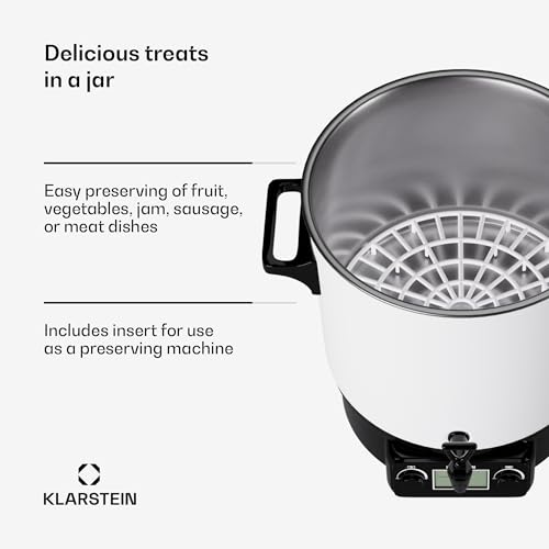Klarstein Preserving Machine Mulled Wine Pot Warmer, 27L Instant Hot Water Boiler for Kitchens, 1800W Stainless Steel Electric Urn Dispenser for Tea, Hot Drinks, Wine & Water Catering - Image 5