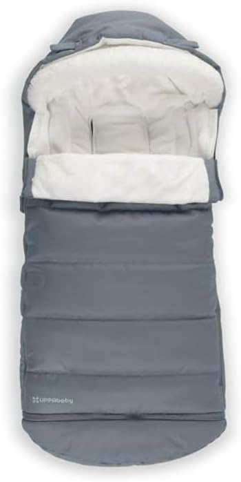 for UPPAbaby Bunting Bag Vista, V2, V3, Cruz, V2, V3 RumbleSeat, V2, V3 Ridge, Minu Stroller Footmuff, Extendable Winter Stroller Cover, Warm, Ultra-Plush & Waterproof Blue — 사진 1