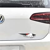 Bycwop-Hello Kitty Cat Funny Cartoon 3D Stickers for Window Trunk Bumper Decal