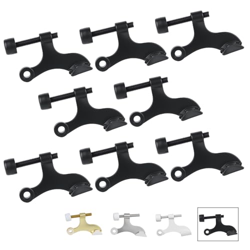 Hinge Pin Door Stop, Adjustable Door Stopper Hinge, 8 Pack