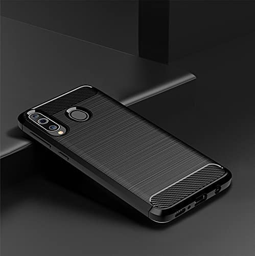 Image of Hybrid Carbon Fiber Back Case for Samsung Galaxy M30 (Black)